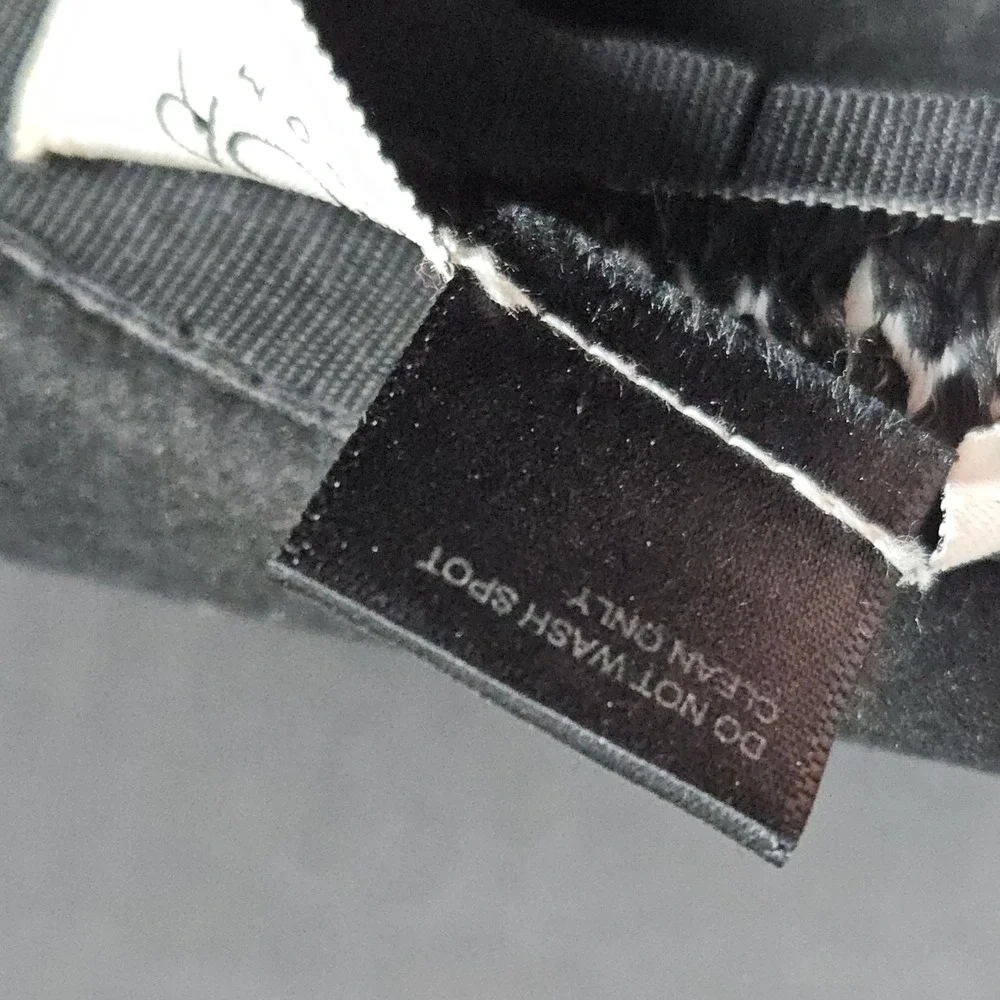 Gypsy Warrior Black Wool Fedora Hat Embellished Band Feather Detail‎ One Size